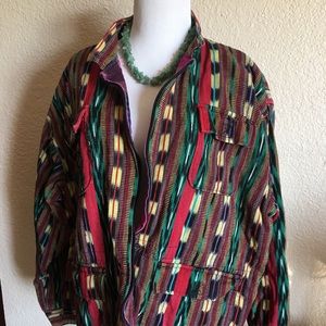 Reversible Guatemalan Print Jacket